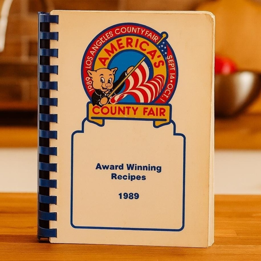 1989 LA County Fair Cookbook Award Winning Recipes Spiral Bound